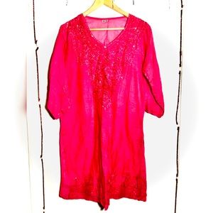 ✨PINK FREE SIZE BLOUSE %100 COTTON